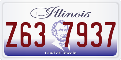 IL license plate Z637937