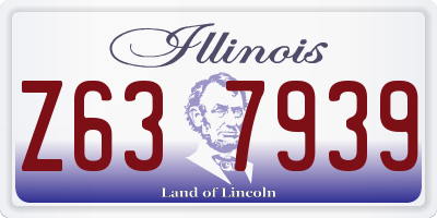 IL license plate Z637939