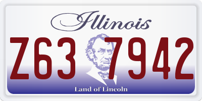IL license plate Z637942