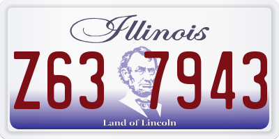 IL license plate Z637943