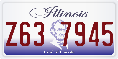 IL license plate Z637945