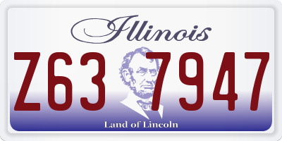 IL license plate Z637947