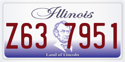 IL license plate Z637951