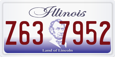 IL license plate Z637952