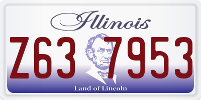 IL license plate Z637953