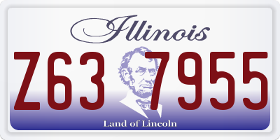 IL license plate Z637955
