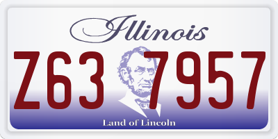 IL license plate Z637957