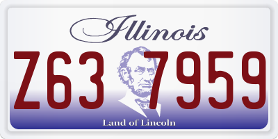 IL license plate Z637959