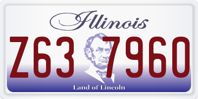 IL license plate Z637960