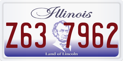 IL license plate Z637962