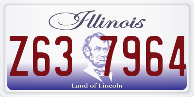 IL license plate Z637964