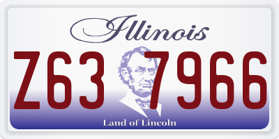 IL license plate Z637966