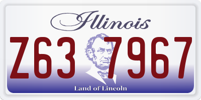 IL license plate Z637967