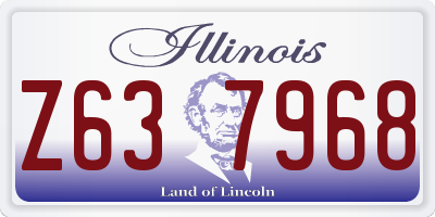 IL license plate Z637968