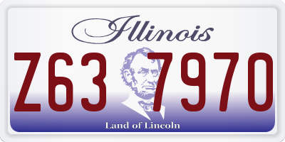 IL license plate Z637970