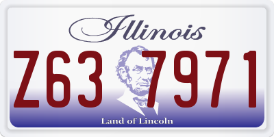IL license plate Z637971