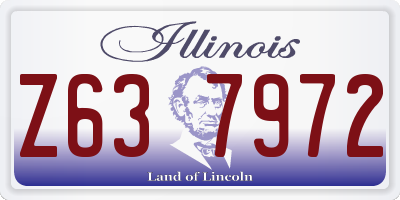 IL license plate Z637972