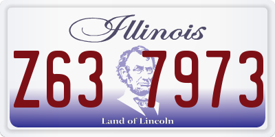 IL license plate Z637973