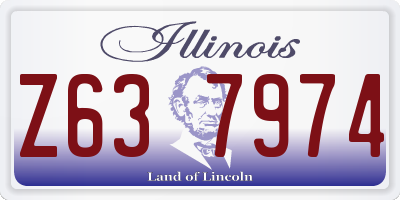 IL license plate Z637974