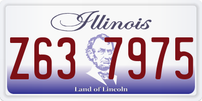 IL license plate Z637975