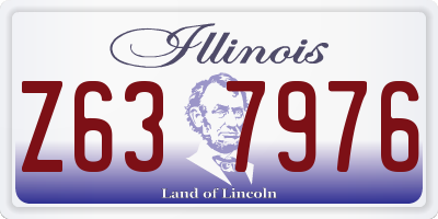 IL license plate Z637976