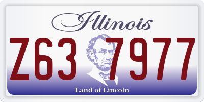 IL license plate Z637977