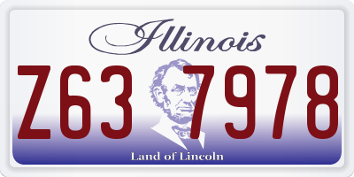 IL license plate Z637978