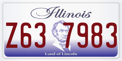 IL license plate Z637983
