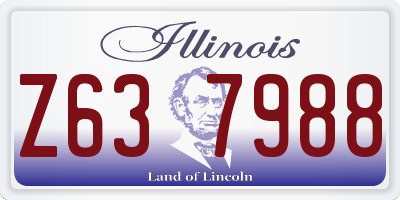IL license plate Z637988