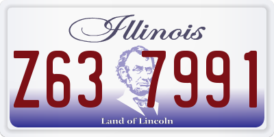 IL license plate Z637991