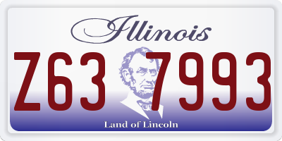 IL license plate Z637993