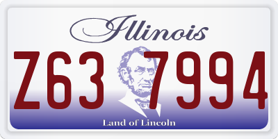 IL license plate Z637994