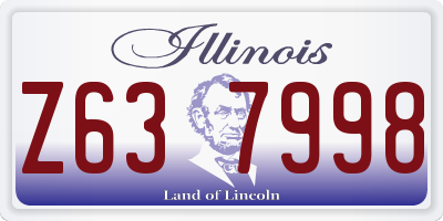 IL license plate Z637998