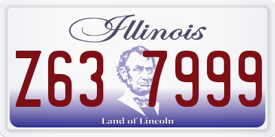 IL license plate Z637999