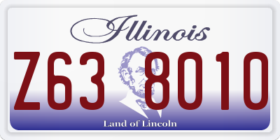 IL license plate Z638010