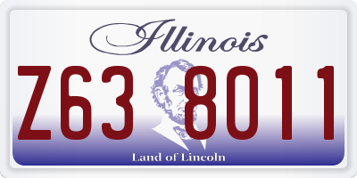 IL license plate Z638011
