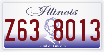 IL license plate Z638013
