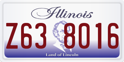 IL license plate Z638016