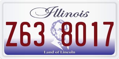 IL license plate Z638017