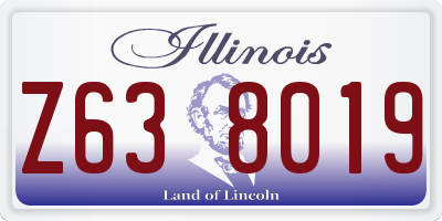 IL license plate Z638019