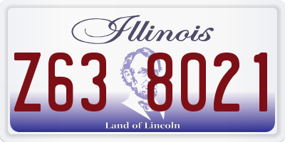 IL license plate Z638021
