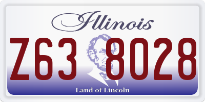 IL license plate Z638028