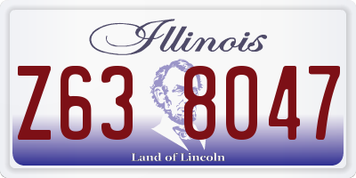 IL license plate Z638047