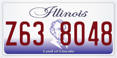 IL license plate Z638048