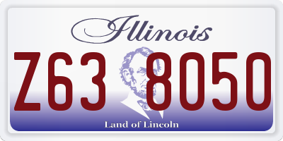 IL license plate Z638050