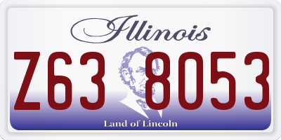 IL license plate Z638053