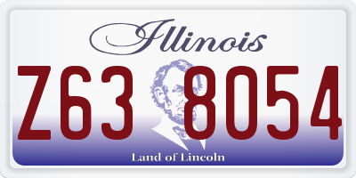 IL license plate Z638054