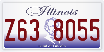 IL license plate Z638055