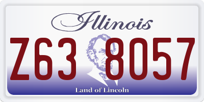 IL license plate Z638057
