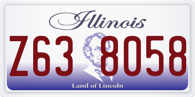 IL license plate Z638058
